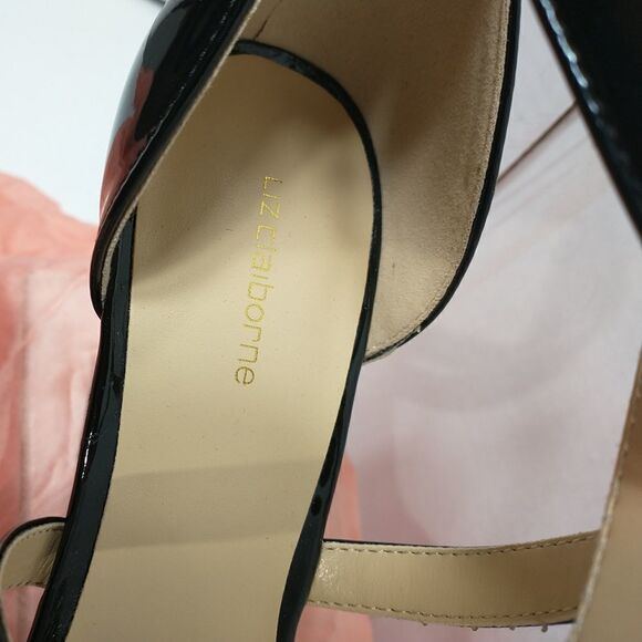 Liz Claiborne Womens 7M Platform Wedge Harmond  Sandals. Color Black. - Picture 5 of 11